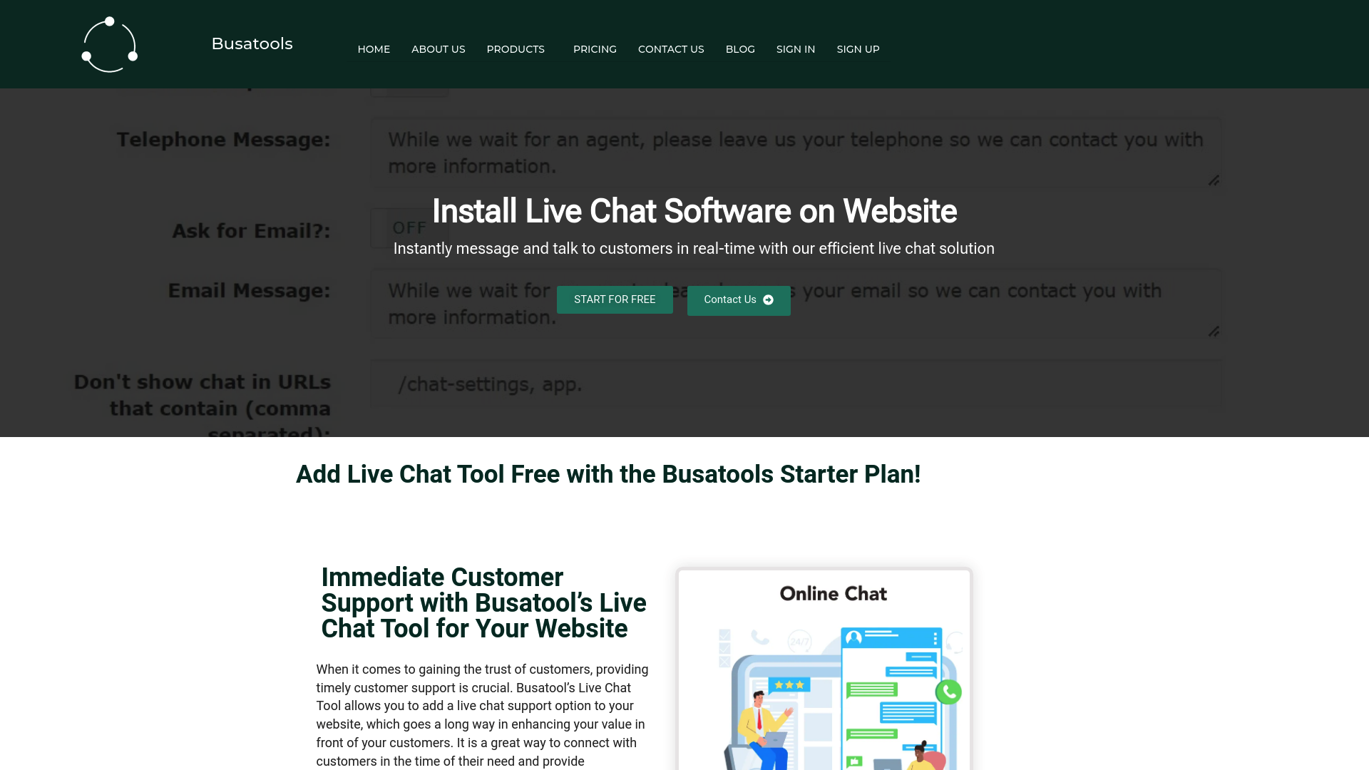 Live Chat Tool