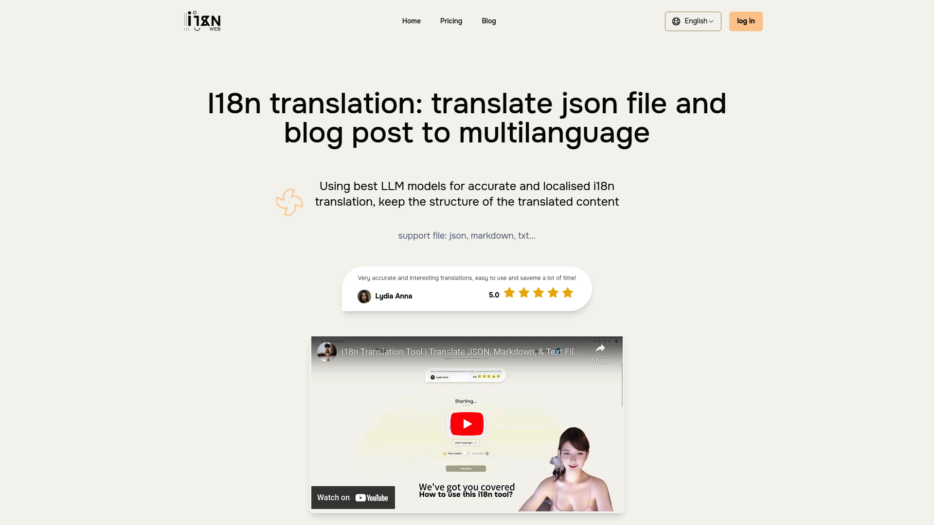 i18n translation