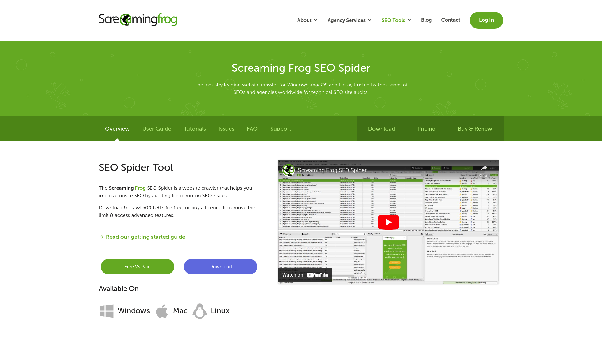 Screaming Frog SEO Spider