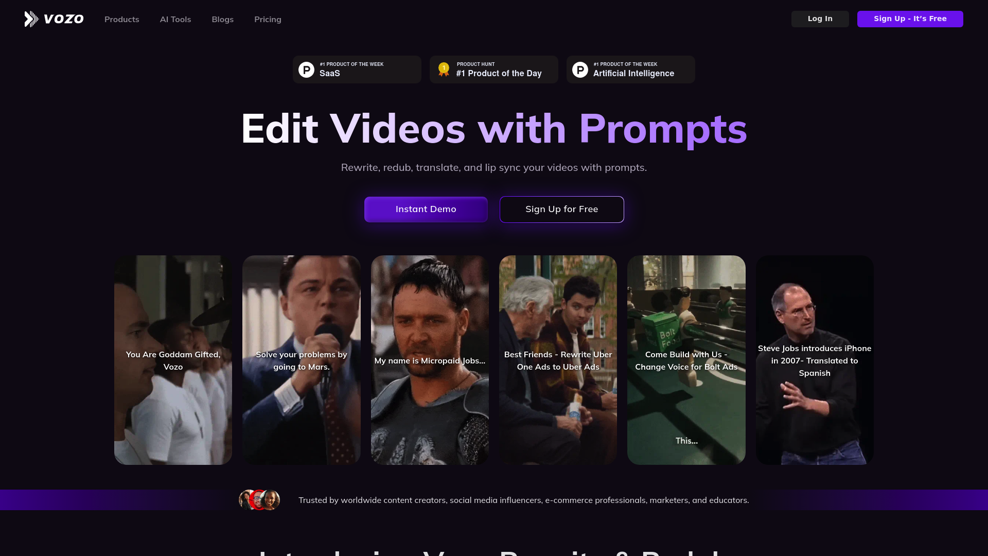 Vozo AI Video Editor